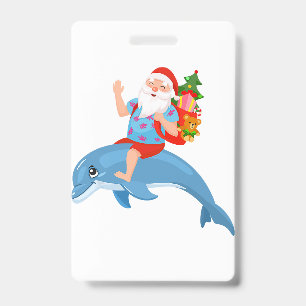 Weihnachten im Juli Santa Hawaiianischer Sommer Su Ausweis
