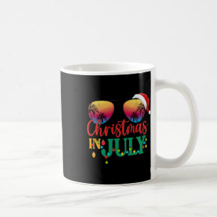 Weihnachten im Juli Santa Hut Sonnenbrille Strand Kaffeetasse