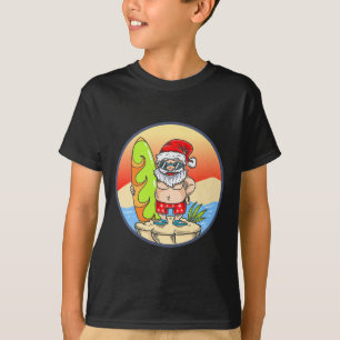 Weihnachten im Juli Santa Sommerferien Strandparty T-Shirt