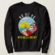 Weihnachten im Juli Santa Surfstrand Sommer Vaca Sweatshirt (Design vorne)
