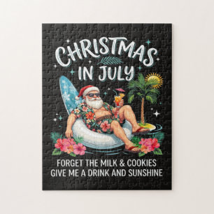 Weihnachten im Juli Santa Urlaubsgetränk