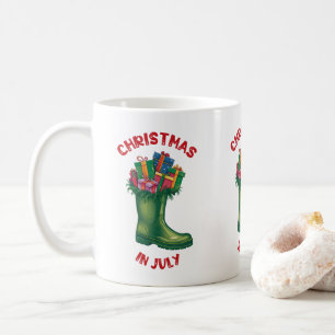 Weihnachten im Juli, Santas Stiefel der guten Laun Kaffeetasse