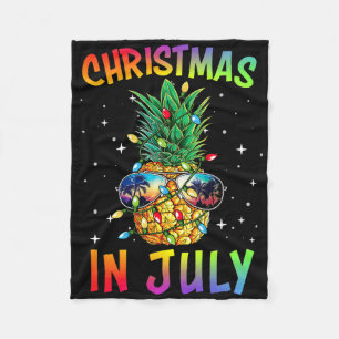 Weihnachten im Juli-Shirt Ananas Weihnachtsbaum So Fleecedecke