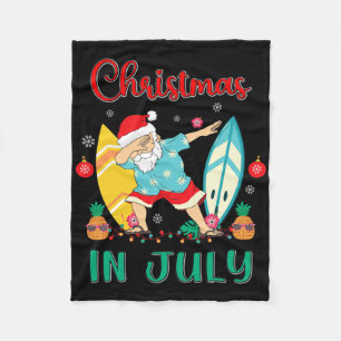 Weihnachten im Juli-Shirt Lustiger Santa Sommer St Fleecedecke