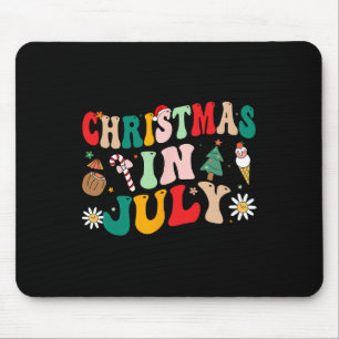 Weihnachten im Juli Shirts Groovy Xmas Sommer Männ Mousepad