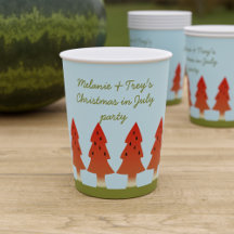 Weihnachten im Juli Sommer GRILLEN Party Paper Cup