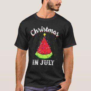 Weihnachten im Juli Sommer Melon Weihnachtsbaum Su T-Shirt