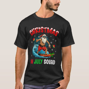 Weihnachten im Juli Sommer Santa Claus Beach Hawai T-Shirt