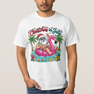 Weihnachten im Juli Sommer Santa Strand PNG  T-Shirt