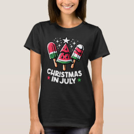 Weihnachten im Juli Sommer Wassermelone Popsicle T T-Shirt