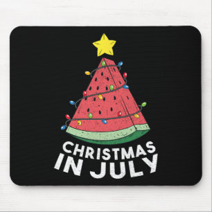 Weihnachten im Juli Sommer Wassermelone Xmas Baum  Mousepad