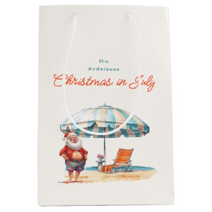 Weihnachten im Juli Sommer Weihnachten am Strand Mittlere Geschenktüte