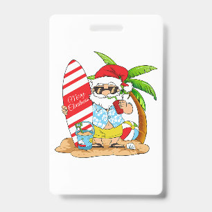 Weihnachten im Juli Sommerferien am Strand T-Shirt Ausweis