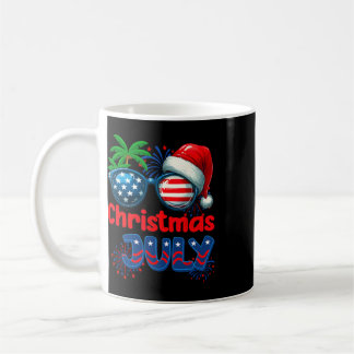Weihnachten im Juli Sommerstrand Hawaii Santa USA Kaffeetasse