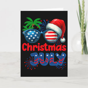 Weihnachten im Juli Sommerstrand Hawaii Santa USA Karte