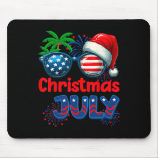 Weihnachten im Juli Sommerstrand Hawaii Santa Usa Mousepad