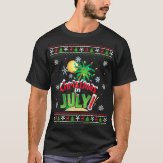 Weihnachten im Juli Sommerurlaub am Strand T-Shirt