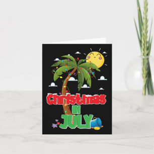 Weihnachten im Juli Sommerurlaub Beach Weihnachten Karte