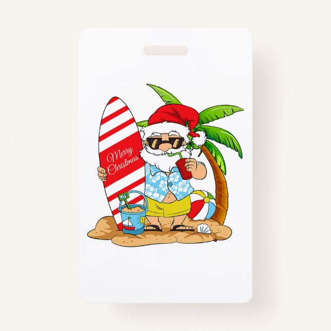Weihnachten im Juli Sommerurlaub T - Shirt Ausweis (Vorderseite)