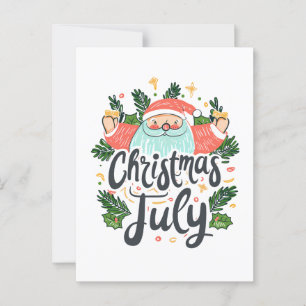 Weihnachten im Juli Spaß & Weihnachtsfeiern Postkarte