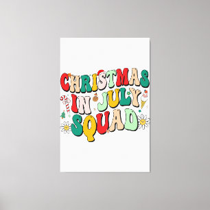 Weihnachten im Juli Squad Funny Summer Xmas Beach  Leinwanddruck