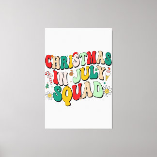 Weihnachten im Juli Squad Funny Summer Xmas Beach Leinwanddruck