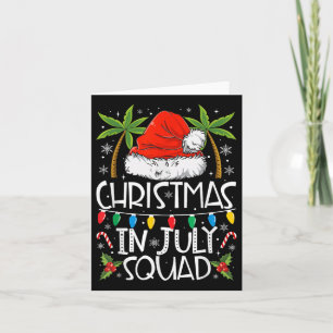 Weihnachten im Juli Squad Funny Summer Xmas Men Wo Karte