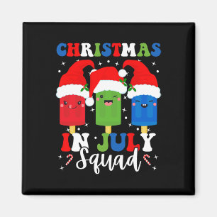 Weihnachten im Juli Squad Santa Hüte Popsicles Xma Magnet