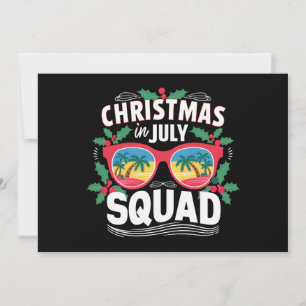 Weihnachten im Juli Squad Sonnenbrille Sommer Stra Einladung