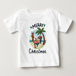 Weihnachten im Juli Square Sticker Postkarte Baby T-shirt