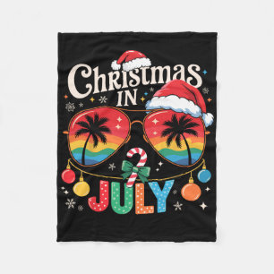 Weihnachten im Juli Sungles Beach Santa Hut Männer Fleecedecke