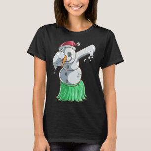 Weihnachten im Juli T-Shirt Dabbing Schneemann Haw