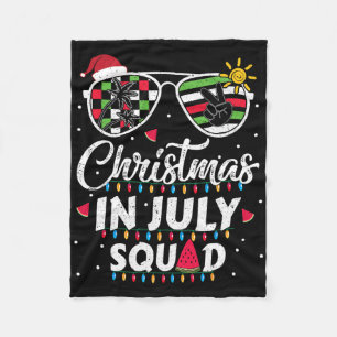 Weihnachten im Juli-Team Lustiger Sommer Xmas Männ Fleecedecke