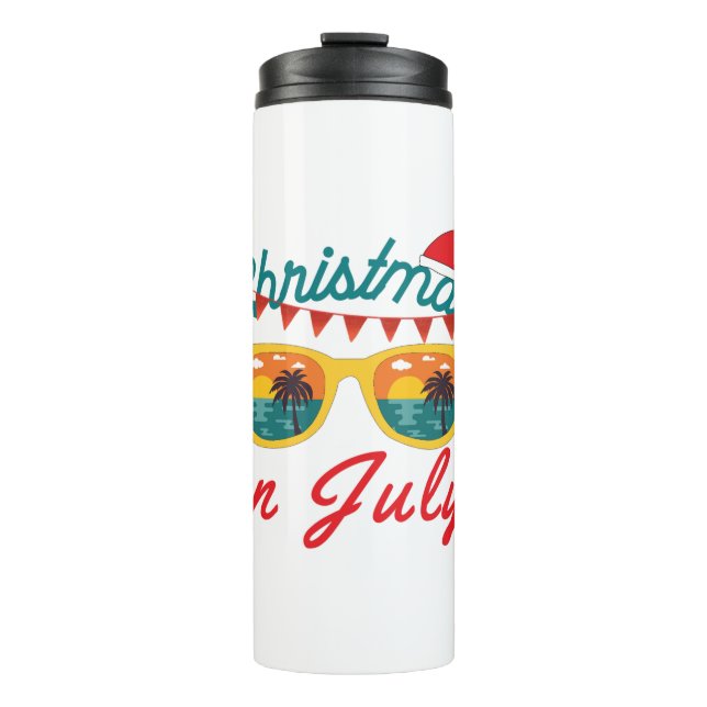 Weihnachten im Juli Thermosbecher (Vorderseite)