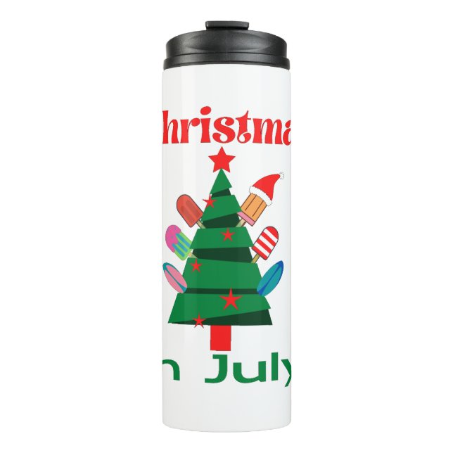 Weihnachten im Juli Thermosbecher (Vorderseite)