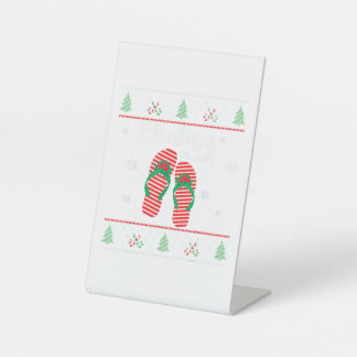 Weihnachten im Juli Ugus Weihnachten Sommer Flip F Sockelschild