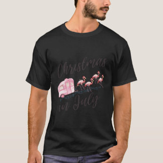 Weihnachten im Juli Urlaub Sonnenbrille Weihnachts T-Shirt