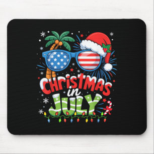 Weihnachten im Juli US-Flagge Summer Beach Hawaii Mousepad