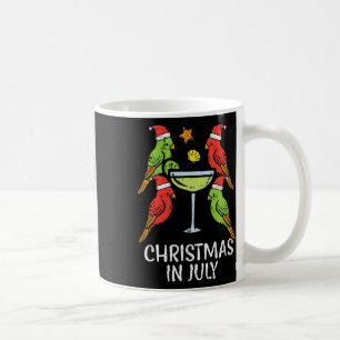 Weihnachten im Juli Vögel Papageien Sommer Xmas Fr Kaffeetasse