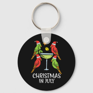 Weihnachten im Juli Vögel Papageien Sommer Xmas Fr Schlüsselanhänger