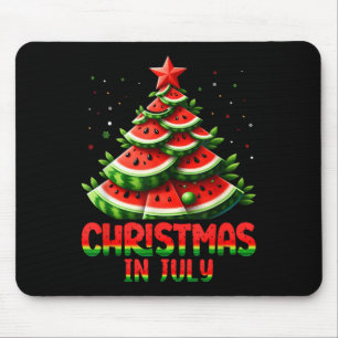 Weihnachten im Juli Wassermelon Bäume Sommer Menne Mousepad