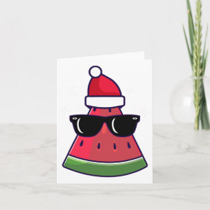 Weihnachten im Juli Wassermelon Sommer Weihnachtsf Karte