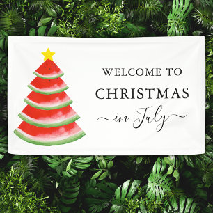 Weihnachten im Juli Wassermelone Banner