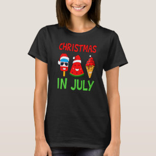 Weihnachten im Juli Wassermelone Eiszeit Pop Weihn T-Shirt
