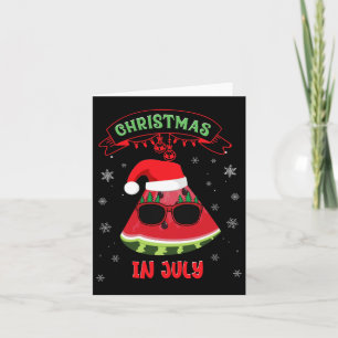 Weihnachten im Juli Wassermelone Karte