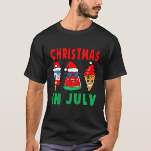 Weihnachten im Juli Wassermelone Pop Weihnachten T-Shirt