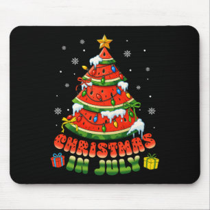 Weihnachten im Juli Wassermelone Xmas Baum Sommer Mousepad