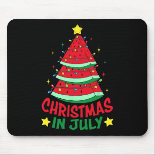 Weihnachten im Juli Wassermelone Xmas Baum Sommer Mousepad
