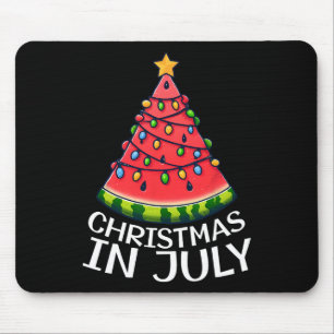 Weihnachten im Juli Wassermelone Xmas Baum Sommer Mousepad