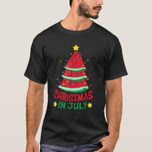 Weihnachten im Juli Watermelon Weihnachten Bäume S T-Shirt
